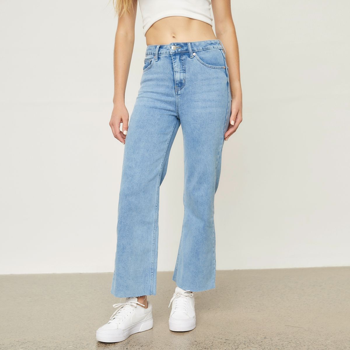 SYBILLA - Jeans Culotte Tiro Medio Mujer Sybilla