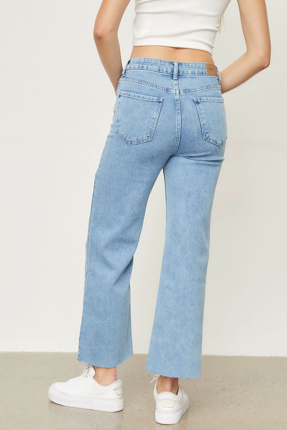 SYBILLA - Jeans Culotte Tiro Medio Mujer Sybilla