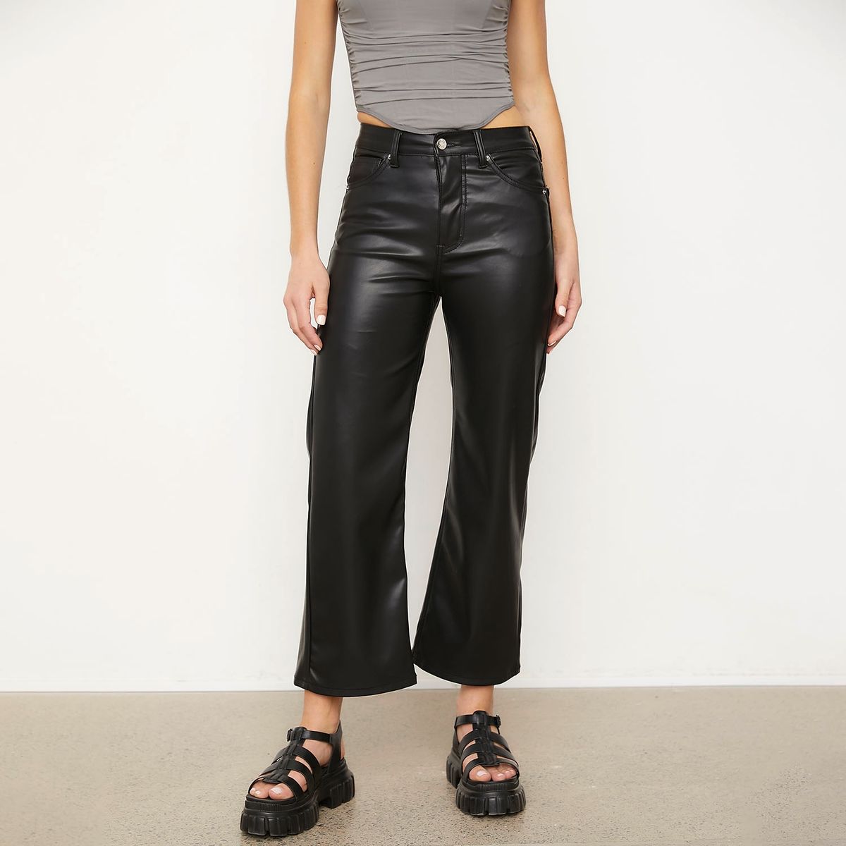 SYBILLA - Jeans Culotte Tiro Medio Mujer Sybilla