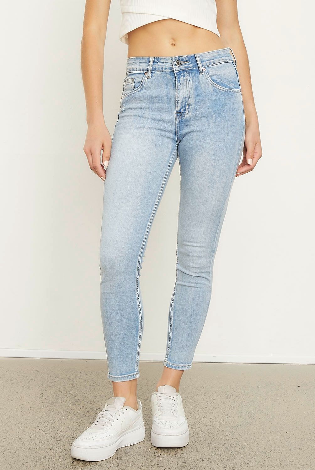 SYBILLA - Jeans Skinny Tiro Bajo Mujer Sybilla
