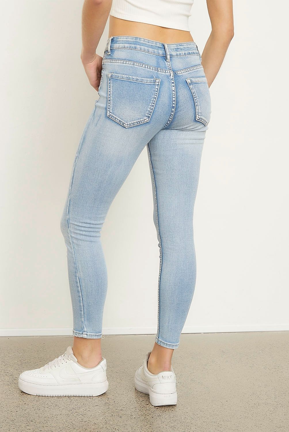 SYBILLA - Jeans Skinny Tiro Bajo Mujer Sybilla