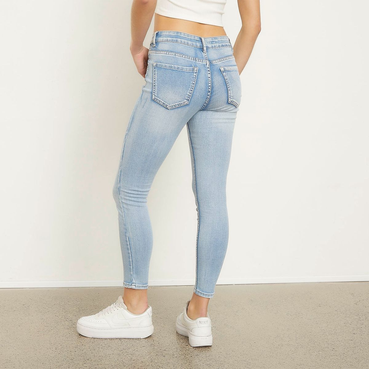 SYBILLA - Jeans Skinny Tiro Bajo Mujer Sybilla