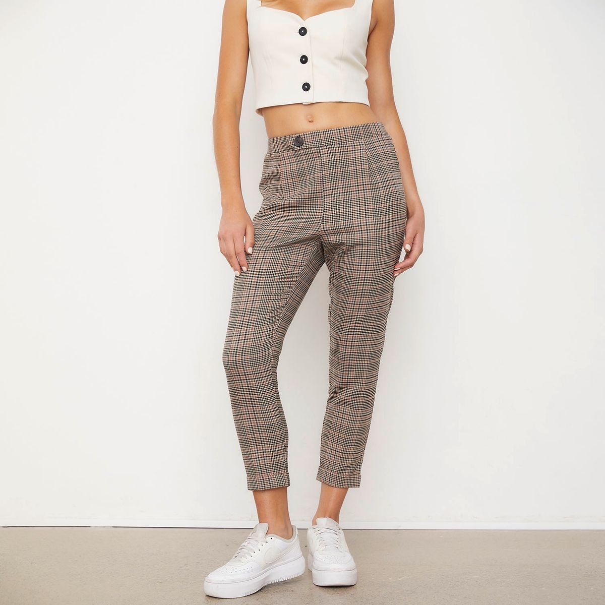 SYBILLA - Pantalón Leggings Sastrero Mujer Sybilla Tiro Medio