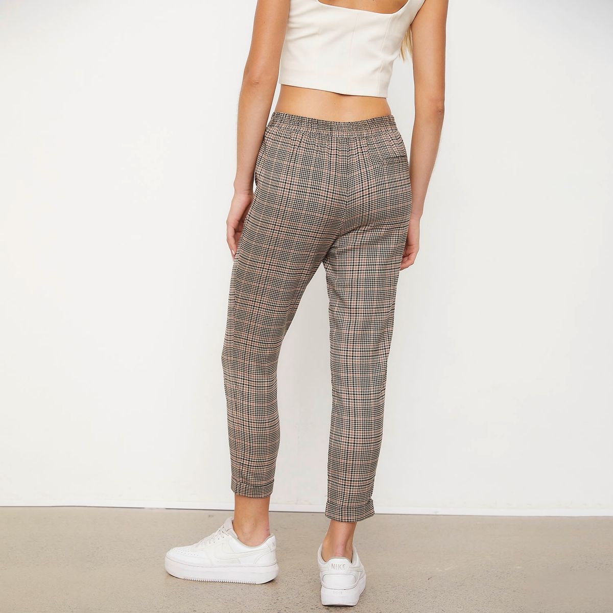 SYBILLA - Pantalón Leggings Sastrero Mujer Sybilla Tiro Medio