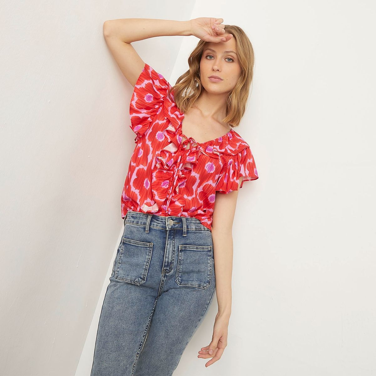 BASEMENT - Blusa Manga Corta Mujer Basement