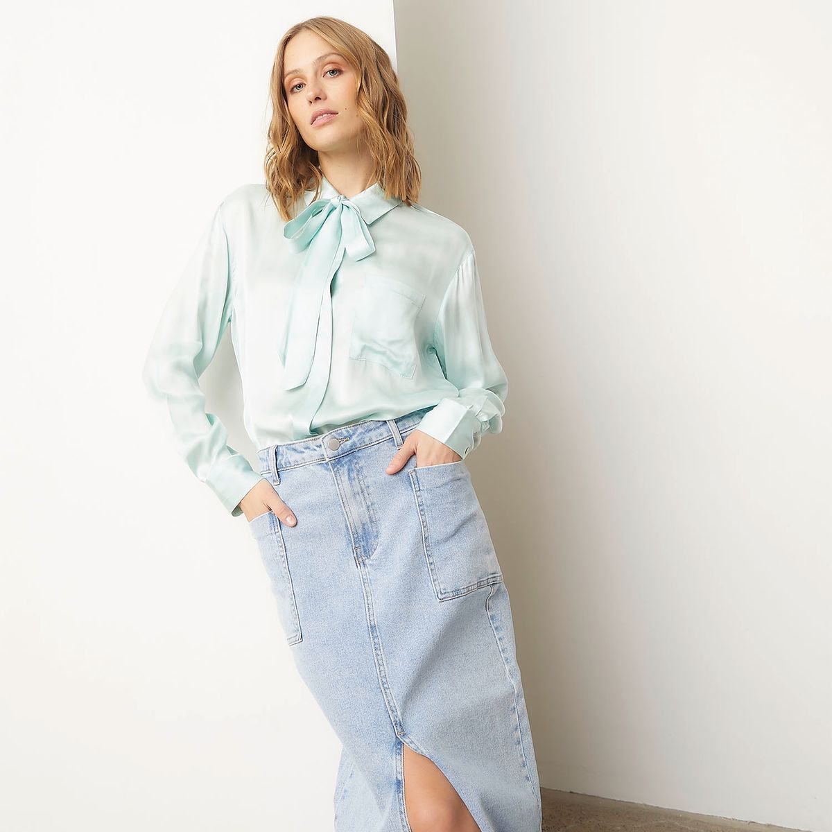 BASEMENT - Blusa Manga Larga Mujer Basement