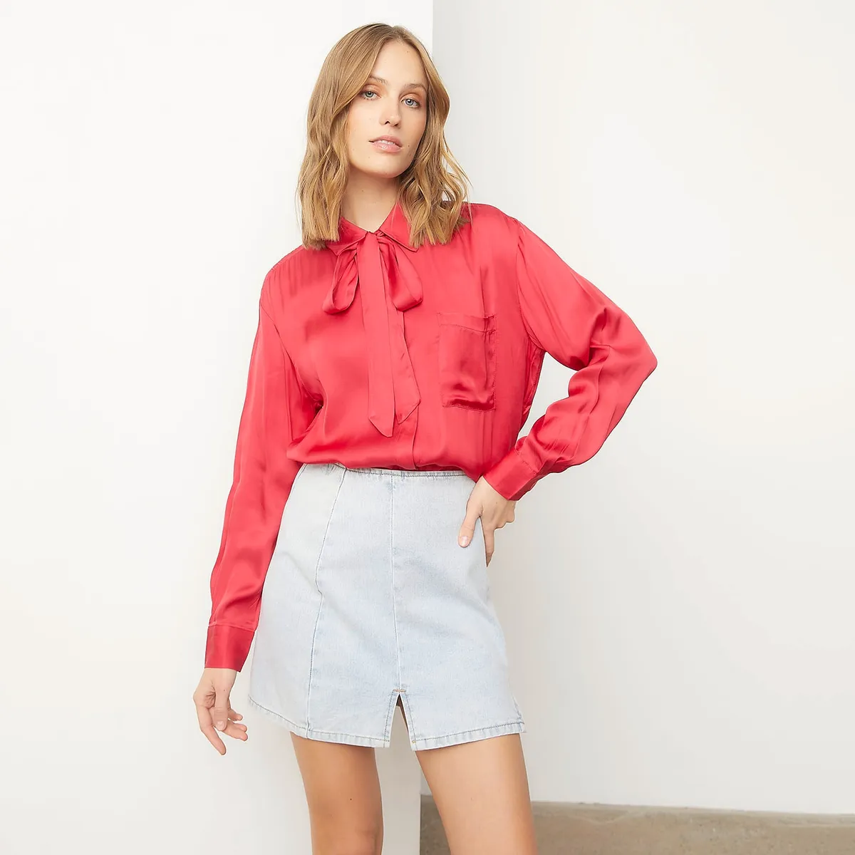 BASEMENT - Blusa Manga Larga Mujer Basement