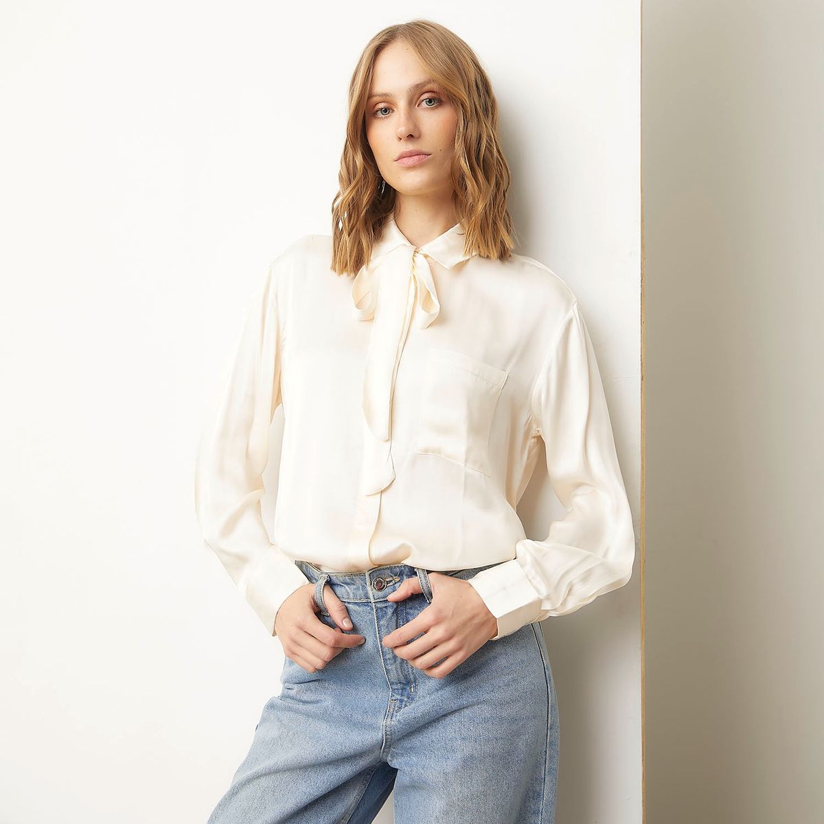 BASEMENT - Blusa Manga Larga Mujer Basement