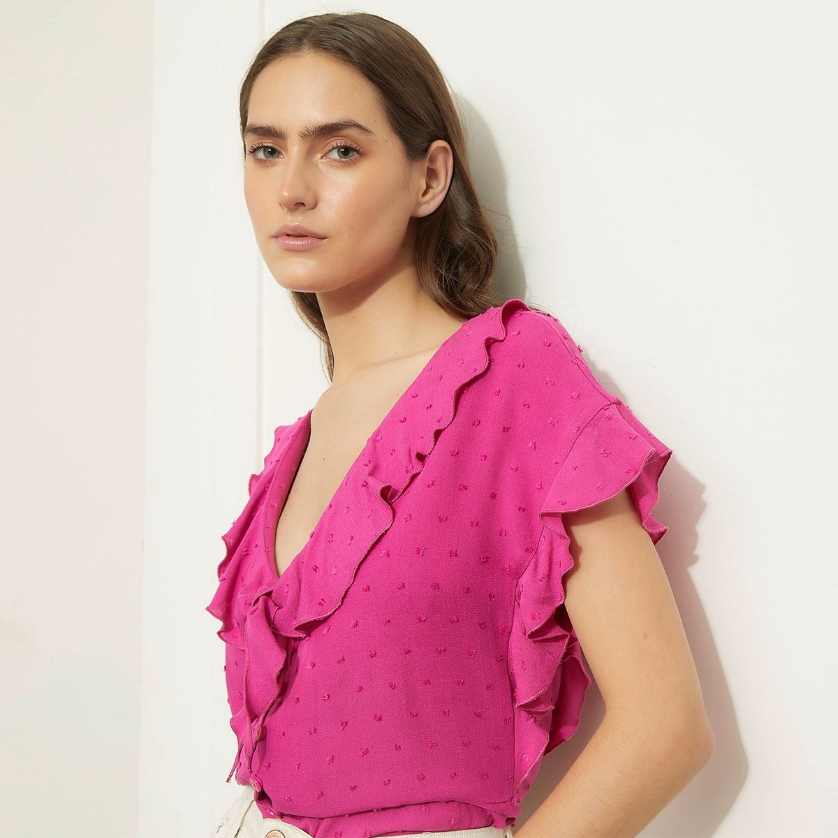 BASEMENT - Blusa Manga Corta Mujer Basement