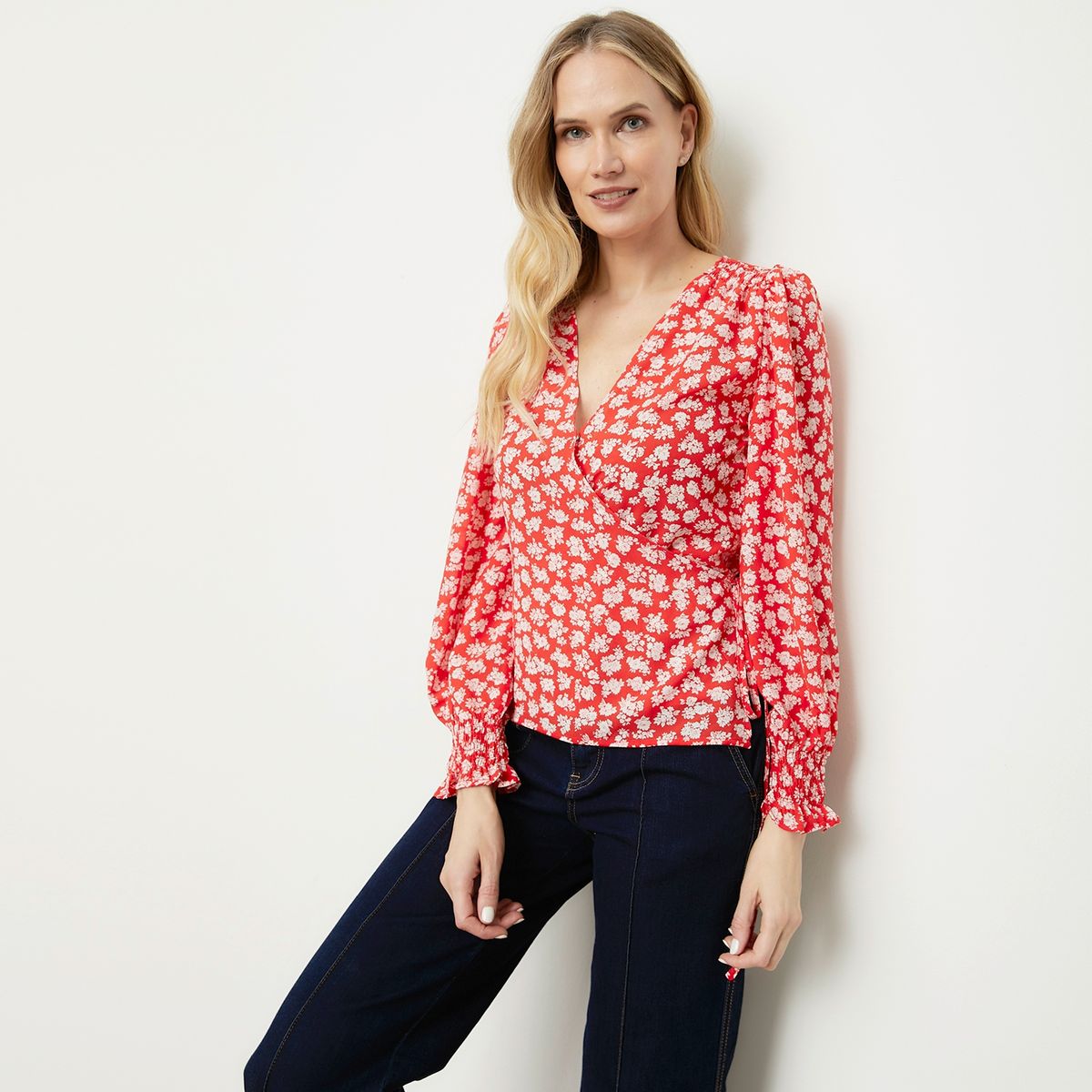 ELLE - Blusa Manga Larga Mujer Elle