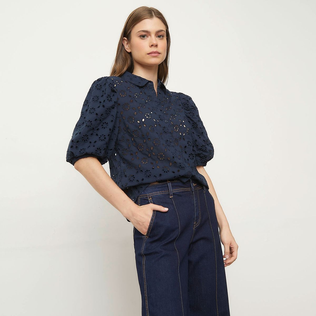 ELLE - Blusa Algodón Mujer Elle