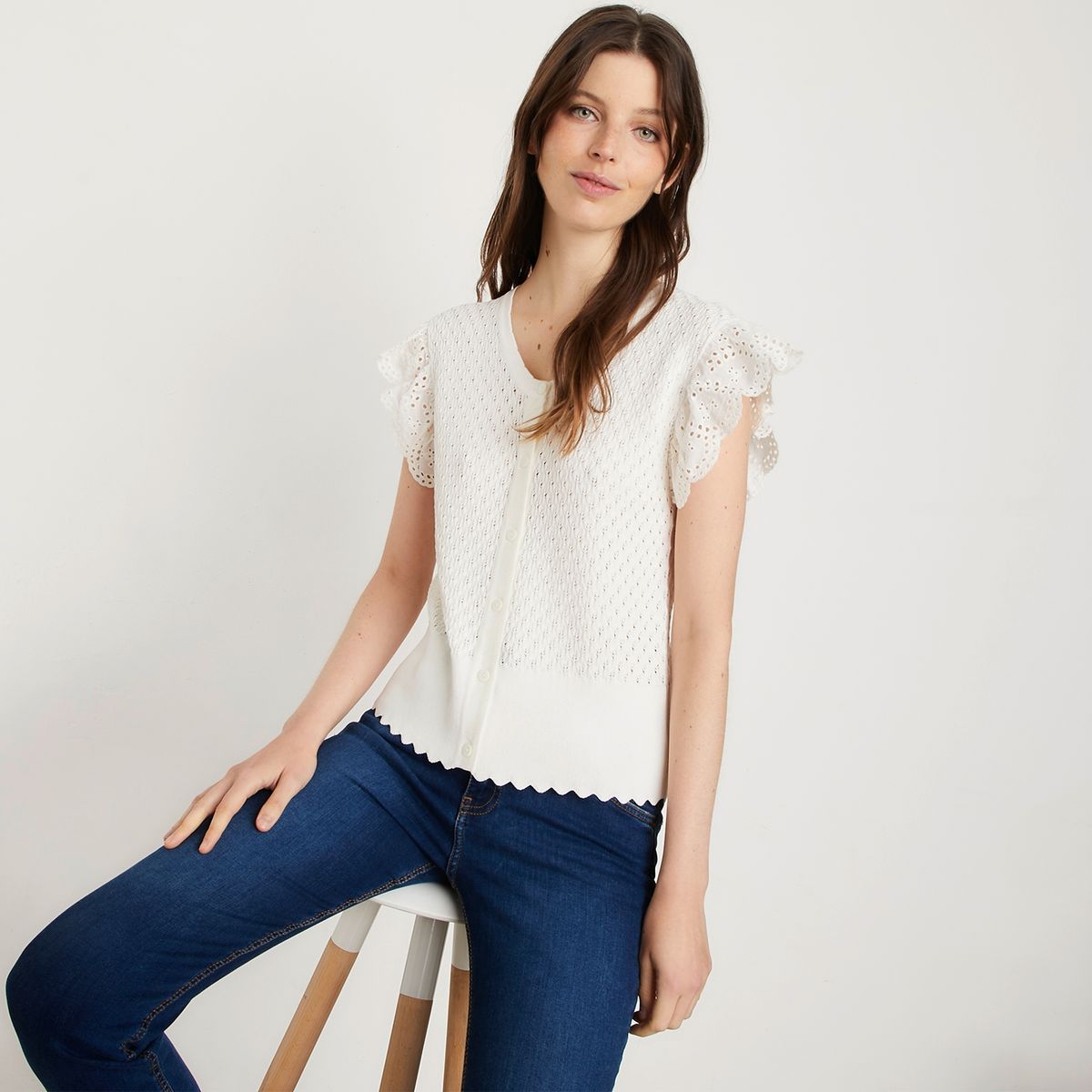 ELLE - Polera Manga Corta Mujer Elle