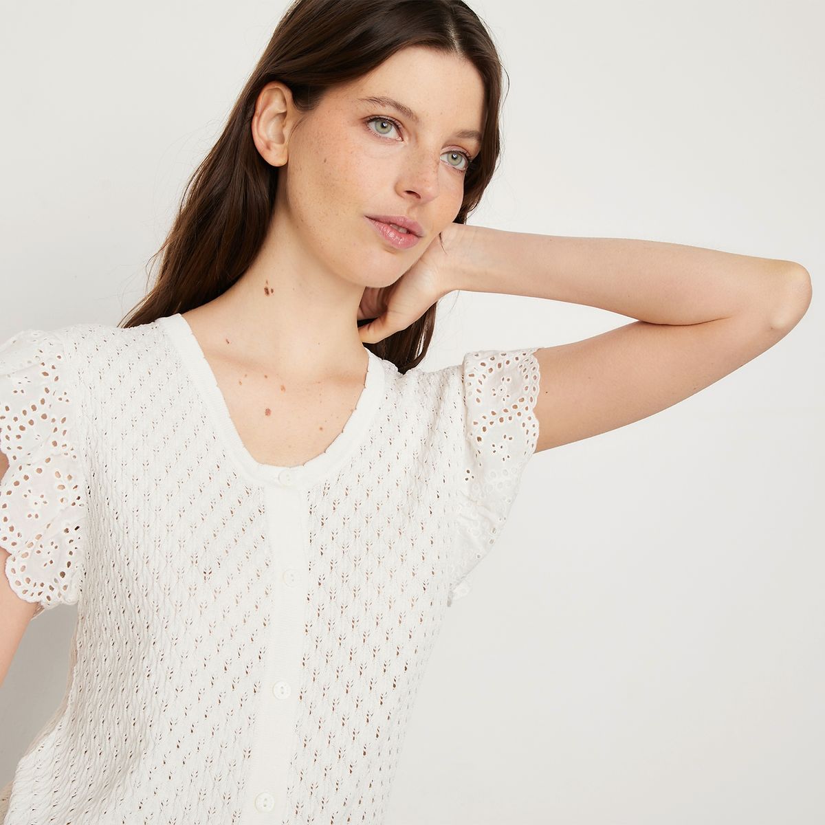ELLE - Polera Manga Corta Mujer Elle