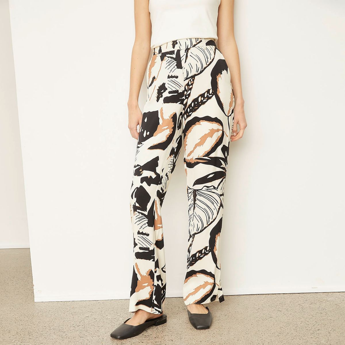 BASEMENT - Pantalón Straight Tiro Medio Mujer Basement