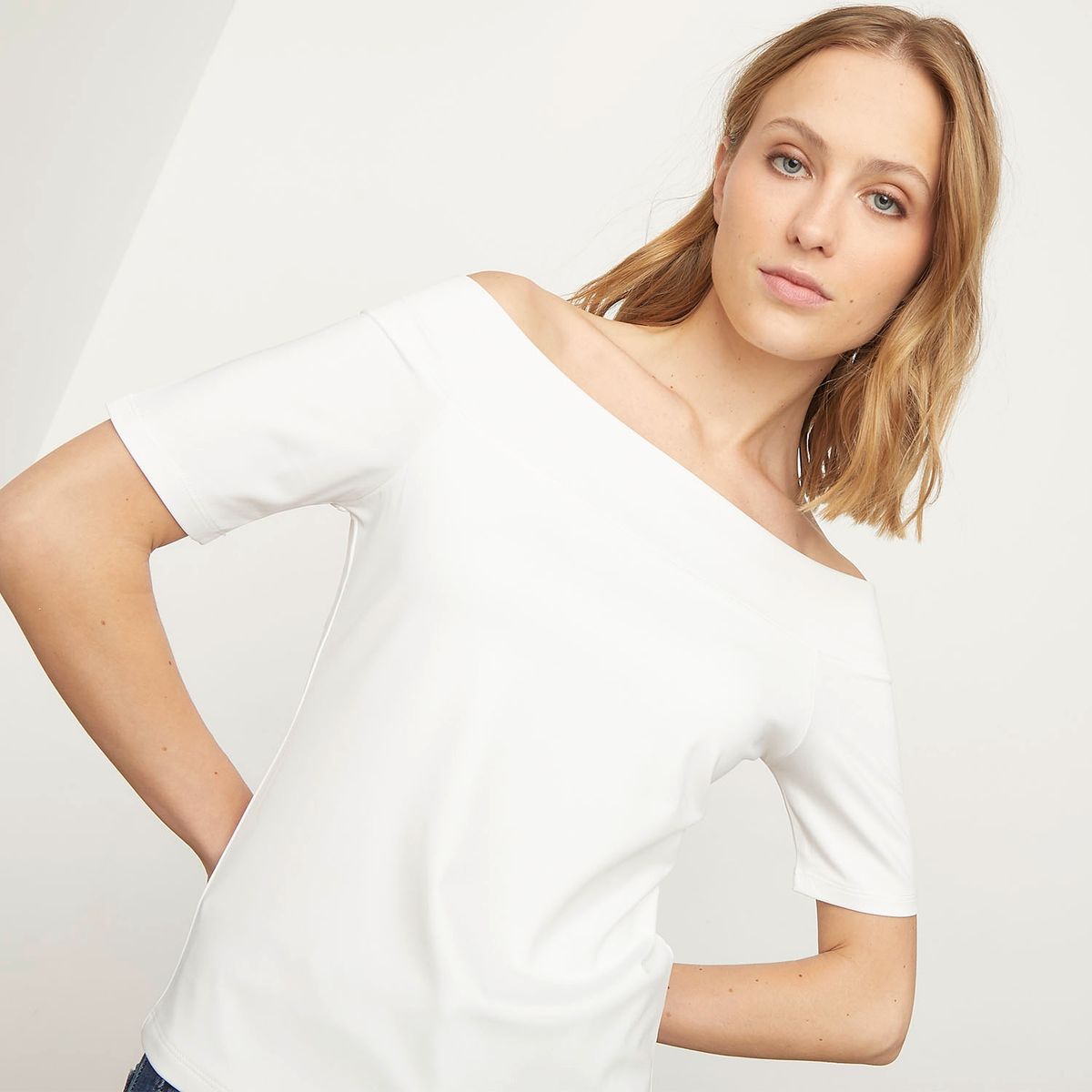 BASEMENT - Polera Manga Corta Mujer Basement