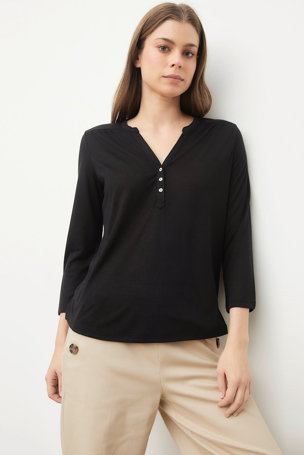 UNIVERSITY CLUB - Polera University Club Estampada Manga 3/4 Mujer