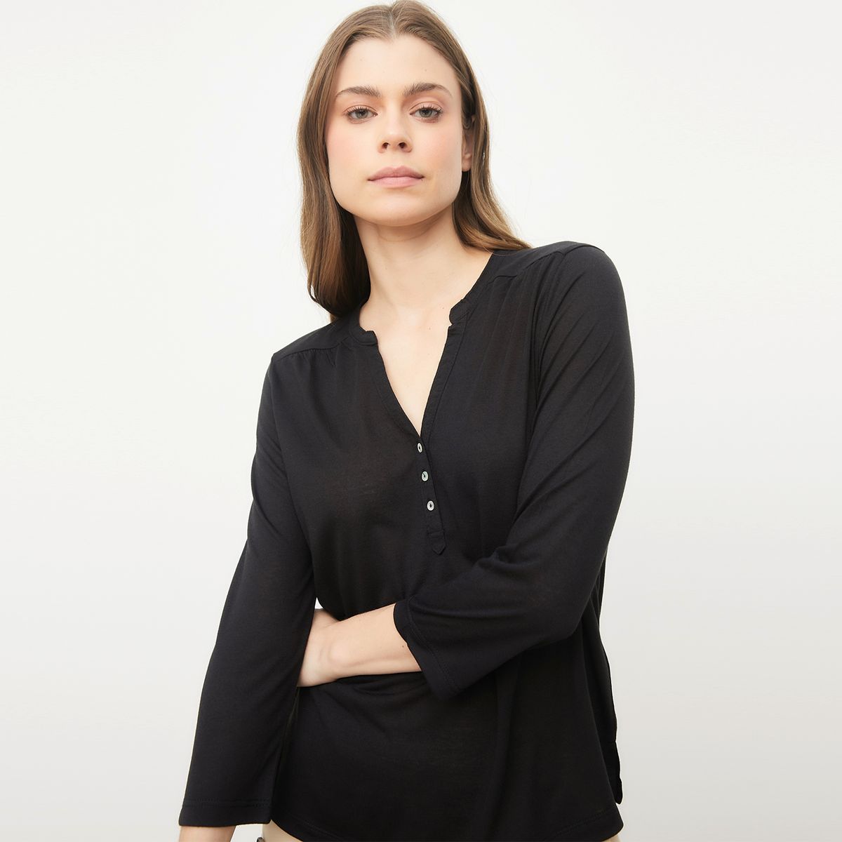 UNIVERSITY CLUB - Polera University Club Estampada Manga 3/4 Mujer