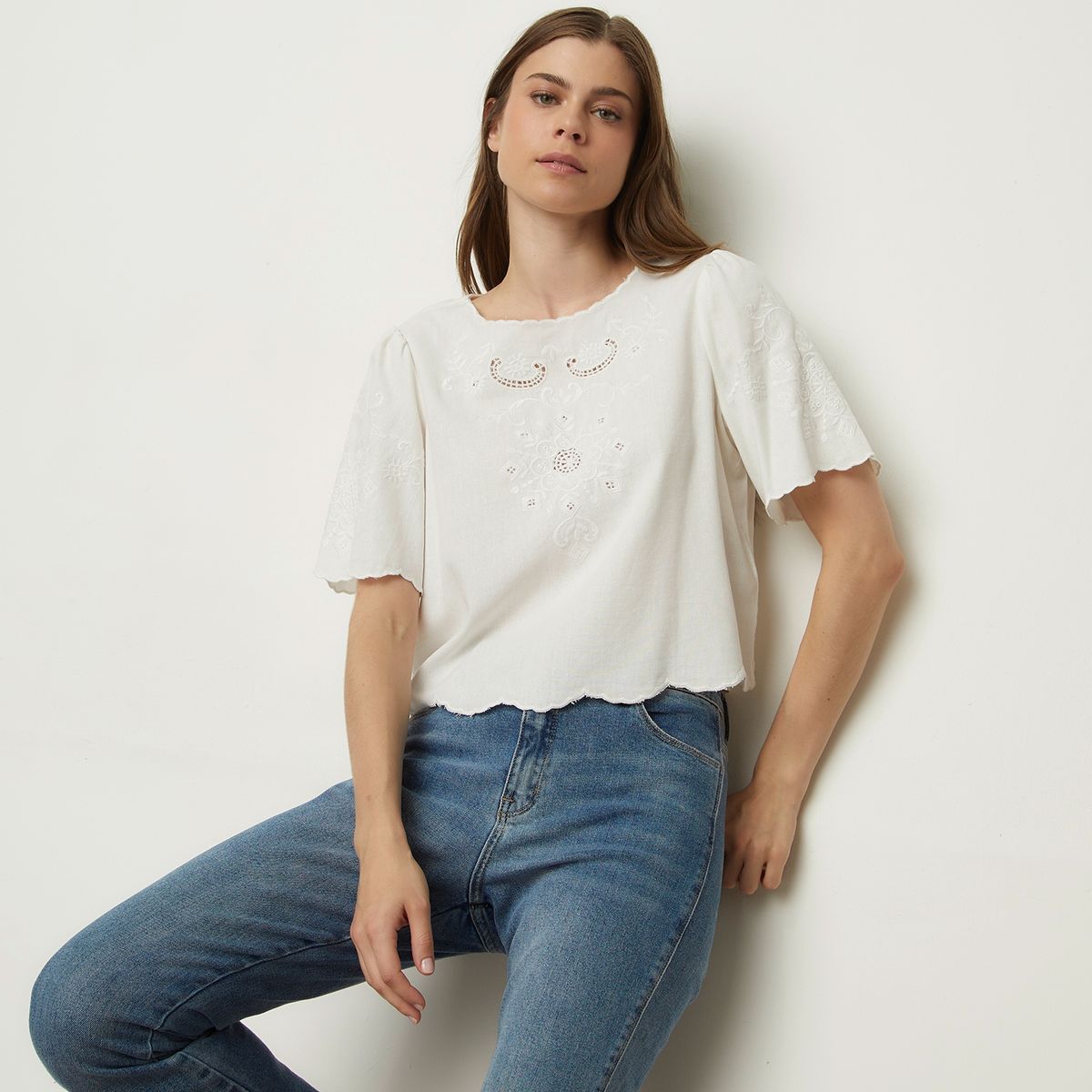 UNIVERSITY CLUB - Blusa Manga Corta Mujer University Club