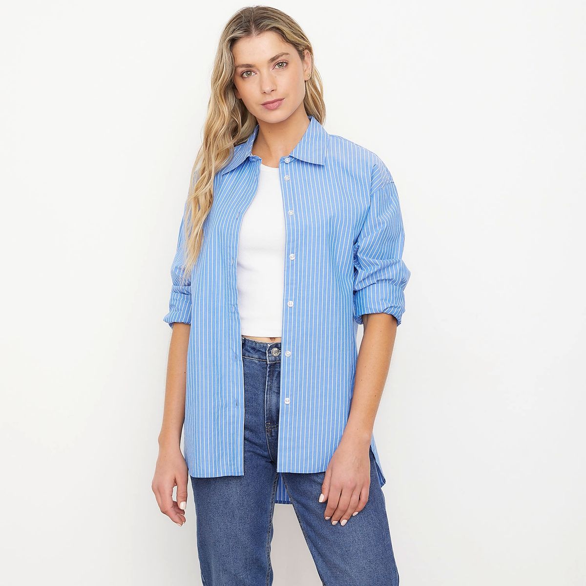 SYBILLA - Blusa Manga Larga Algodón Mujer Sybilla