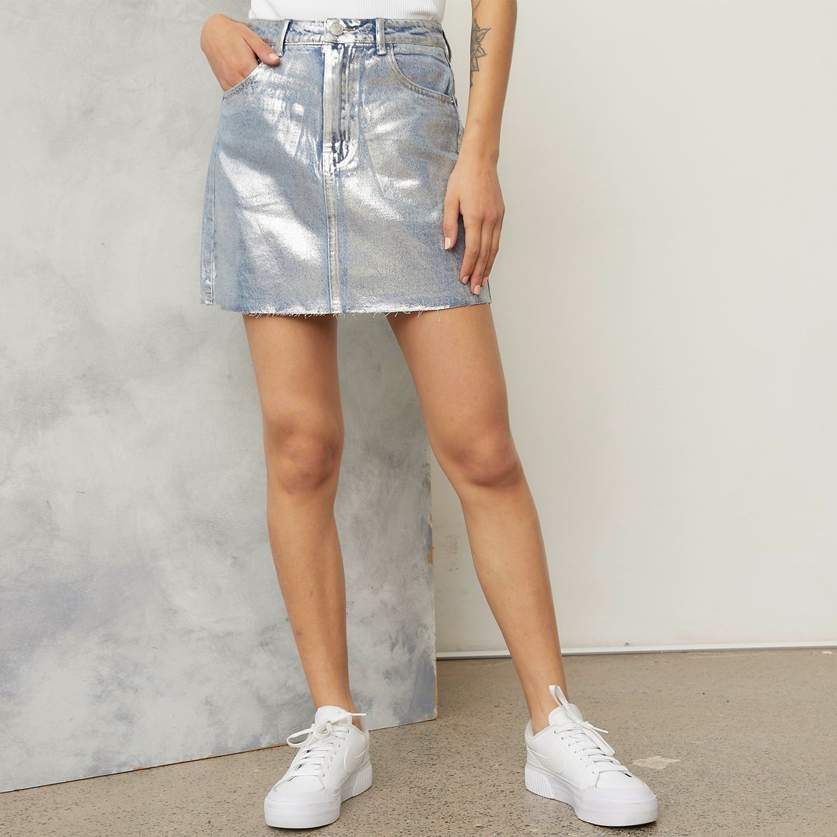 AMERICANINO - Falda Corta Algodón Mujer Americanino