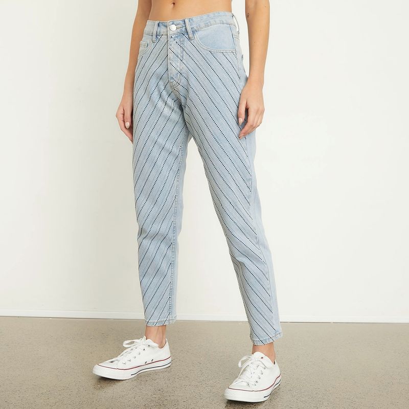 AMERICANINO - Jeans Mom Tiro Medio Mujer Americanino