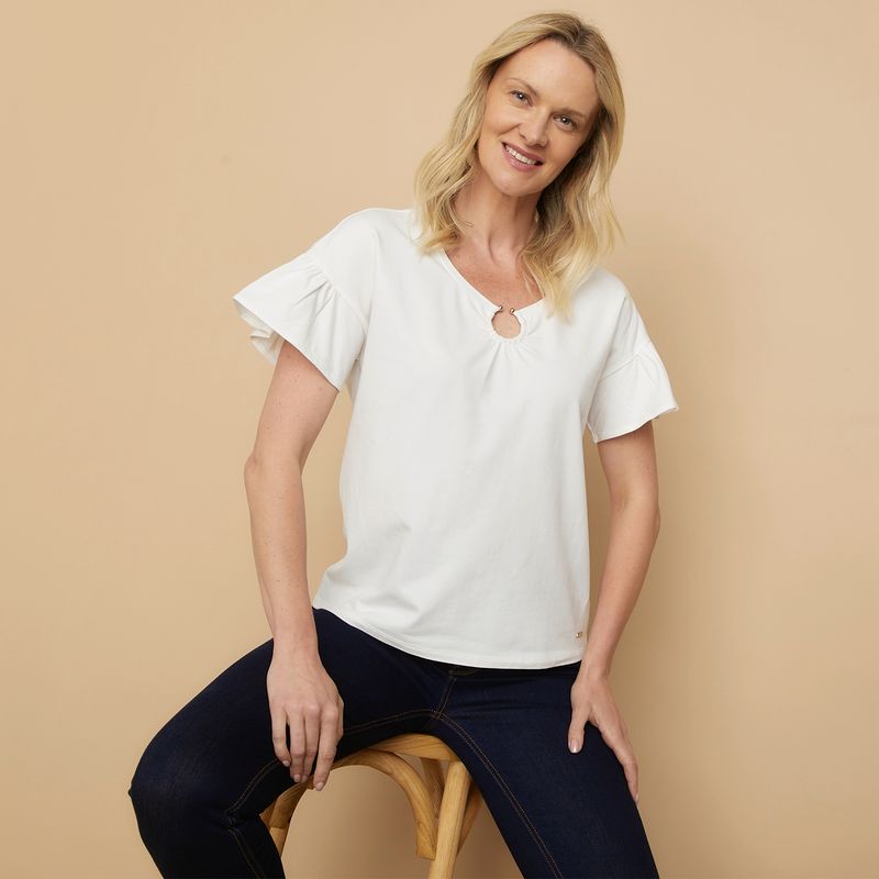 S COCCI - Polera Manga Corta Algodón Mujer S Cocci