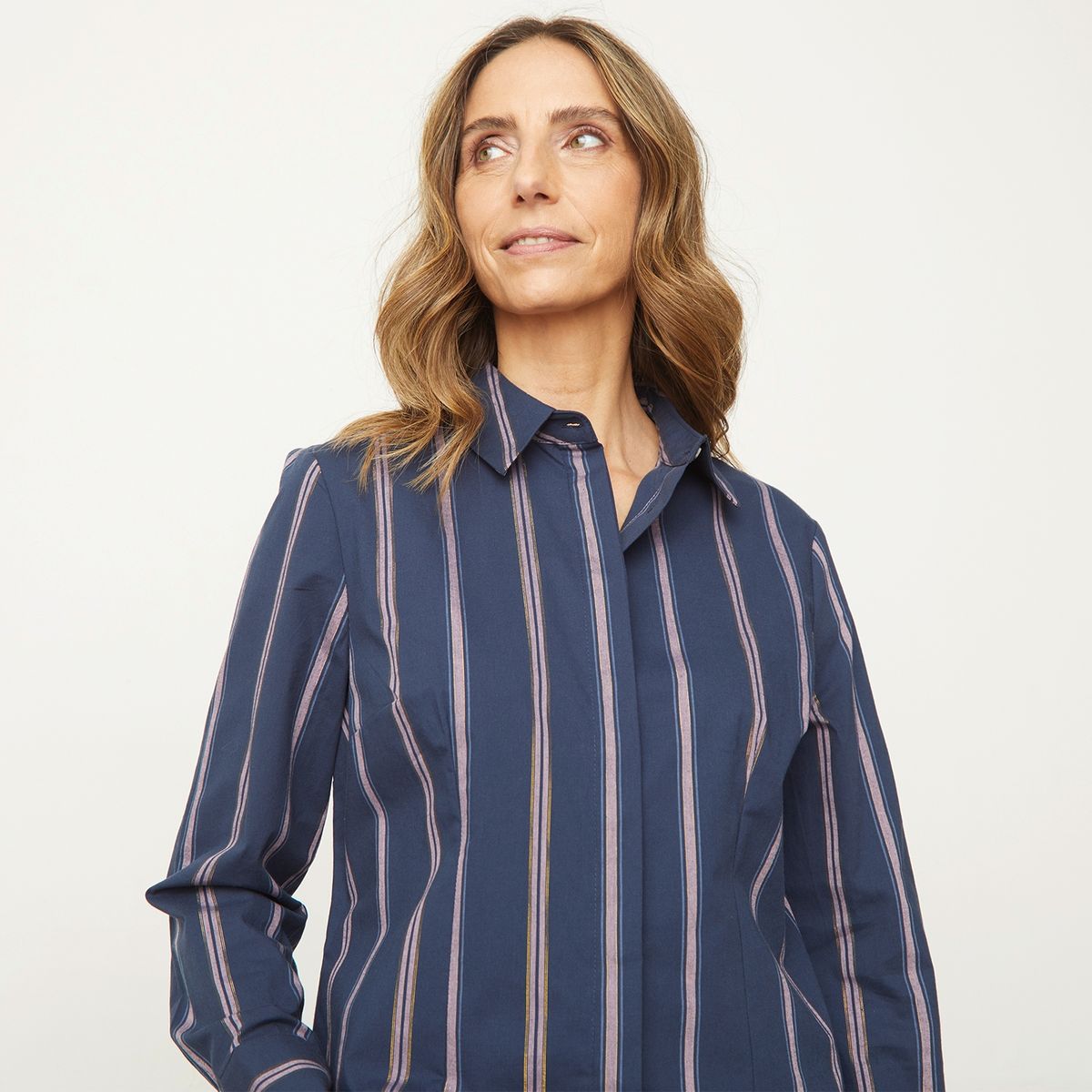 NEWPORT - Blusa Manga Larga Algodón Mujer Newport