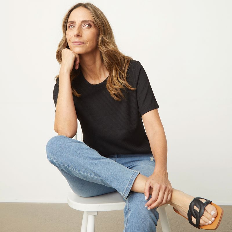 NEWPORT - Polera Manga Corta Mujer Newport