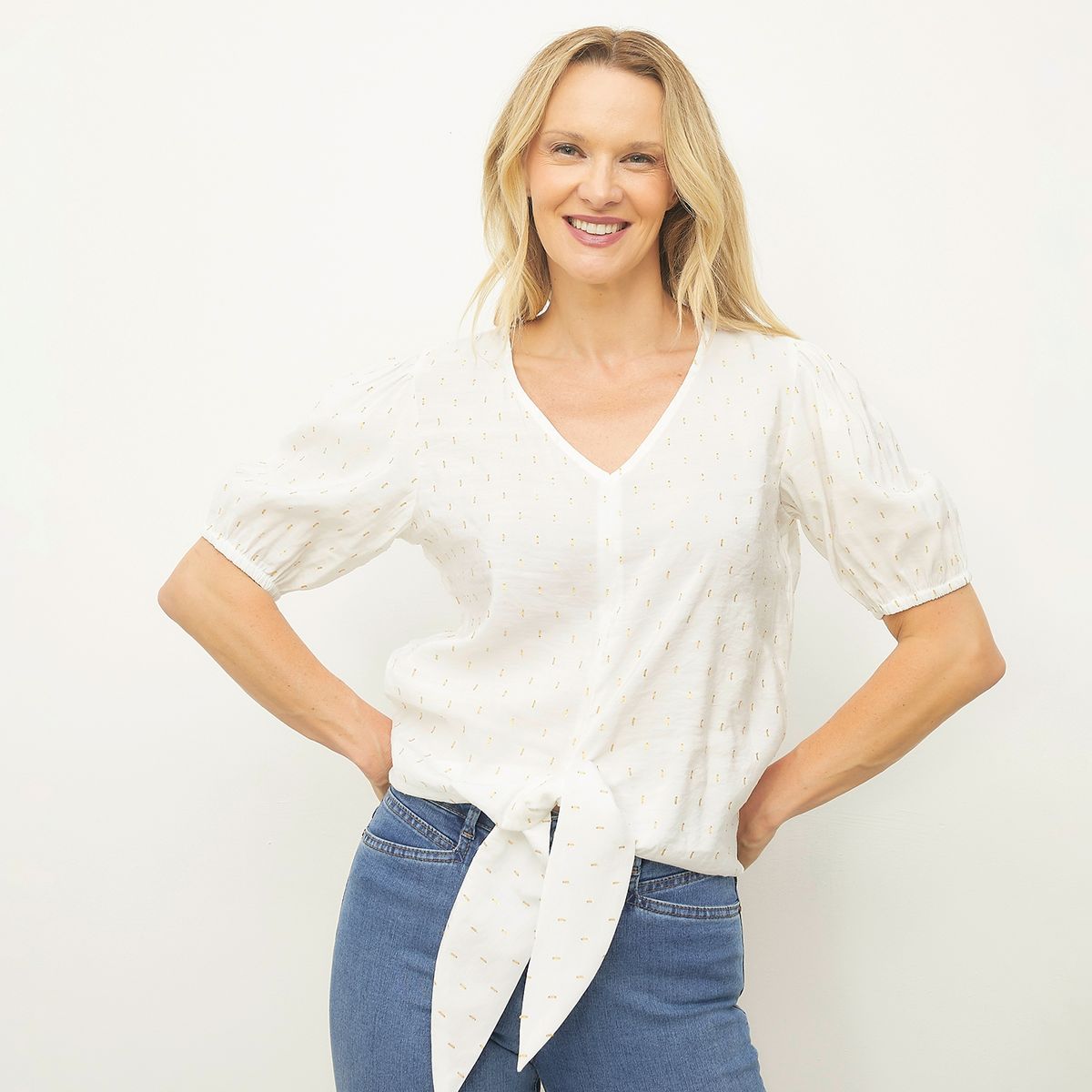 NEWPORT - Blusa Manga Corta Mujer Newport