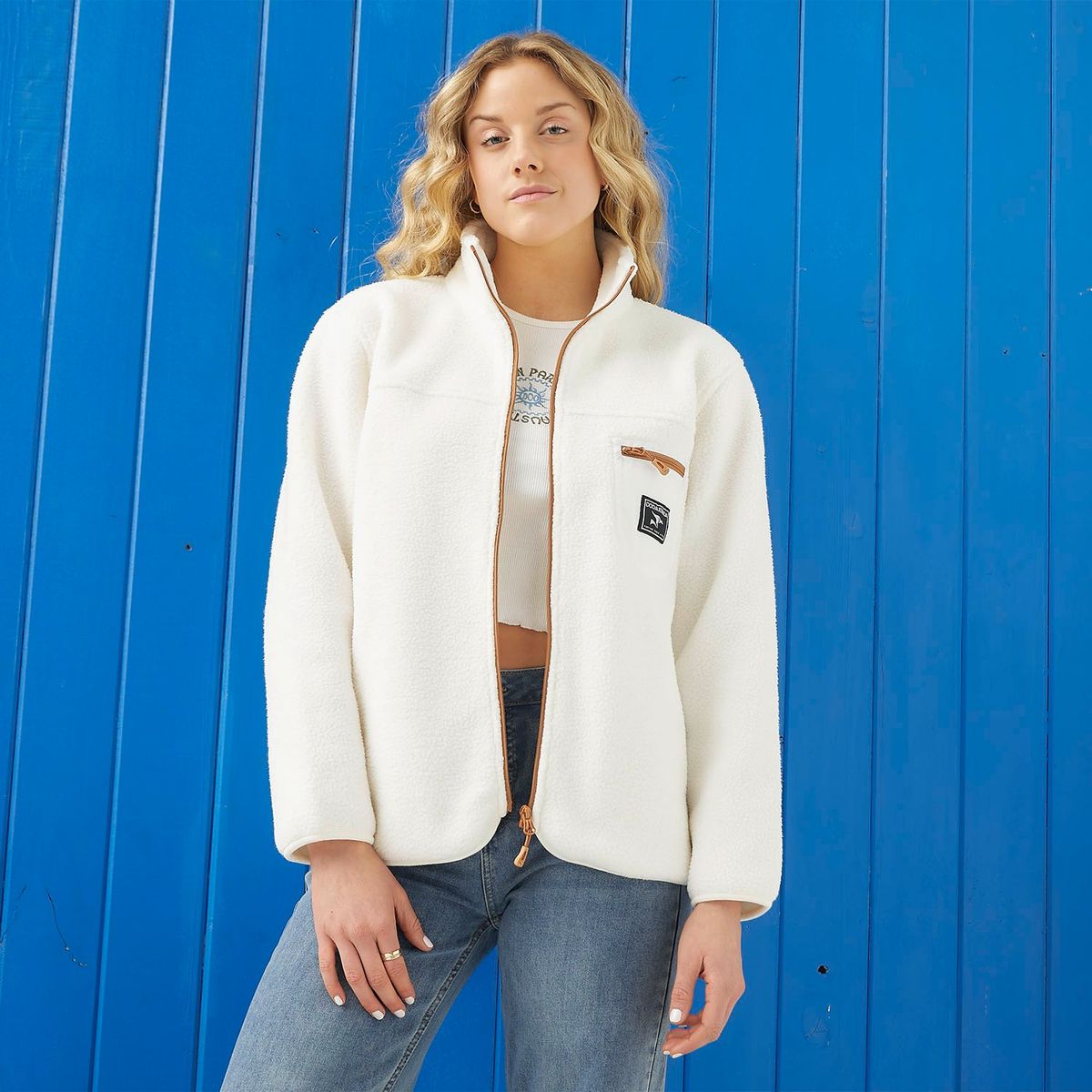 DOO AUSTRALIA - Polerón Mujer Doo Australia Chiporro Cuello Alto