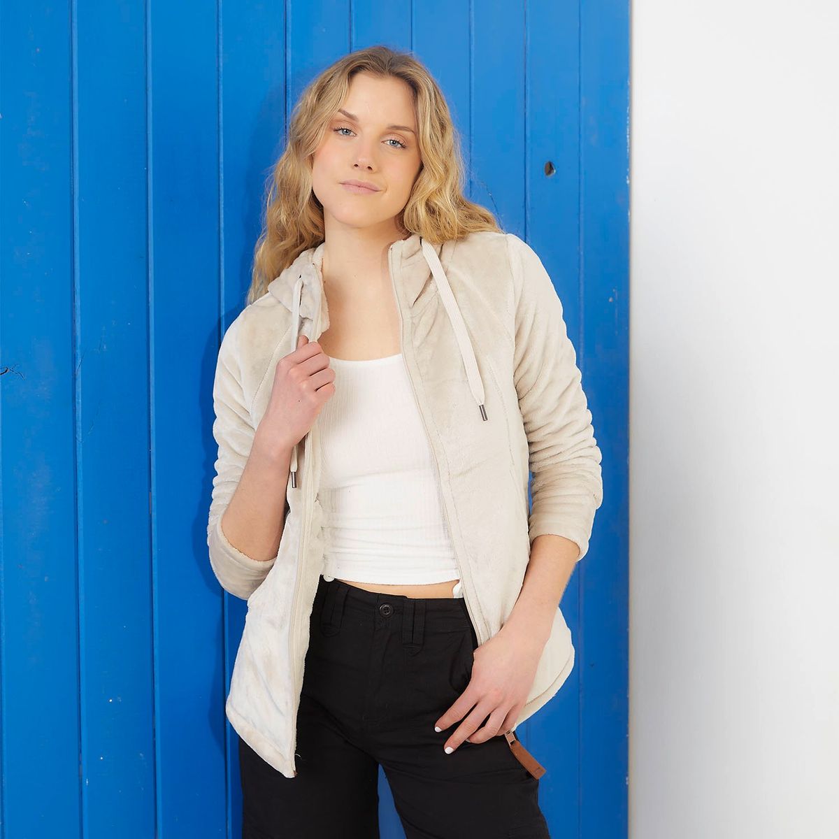 DOO AUSTRALIA - Polerón Polar Doo Australia Mujer con Gorro