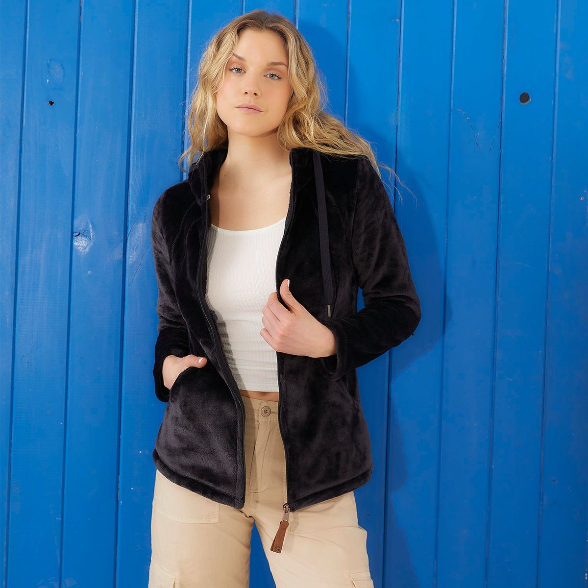 DOO AUSTRALIA - Polerón Polar Doo Australia Mujer con Gorro