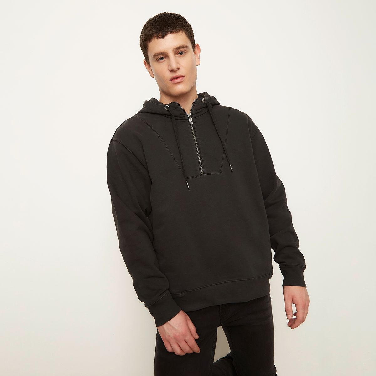 AMERICANINO - Polerón Con Cierre Algodón Orgánico Hombre Americanino