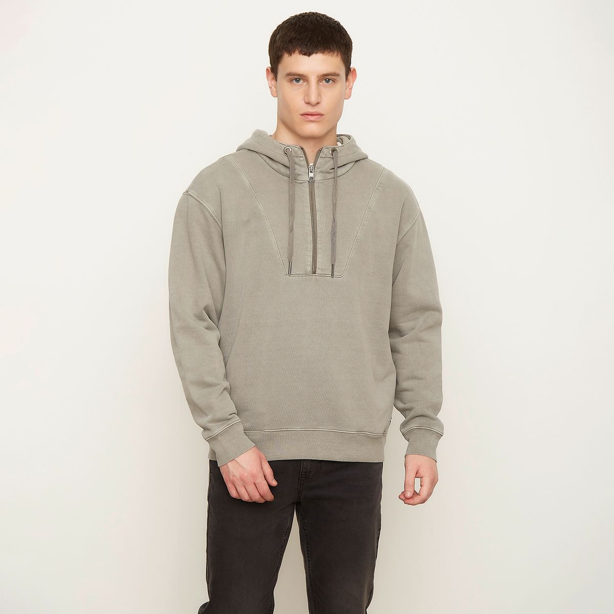 AMERICANINO - Polerón Con Cierre Algodón Orgánico Hombre Americanino