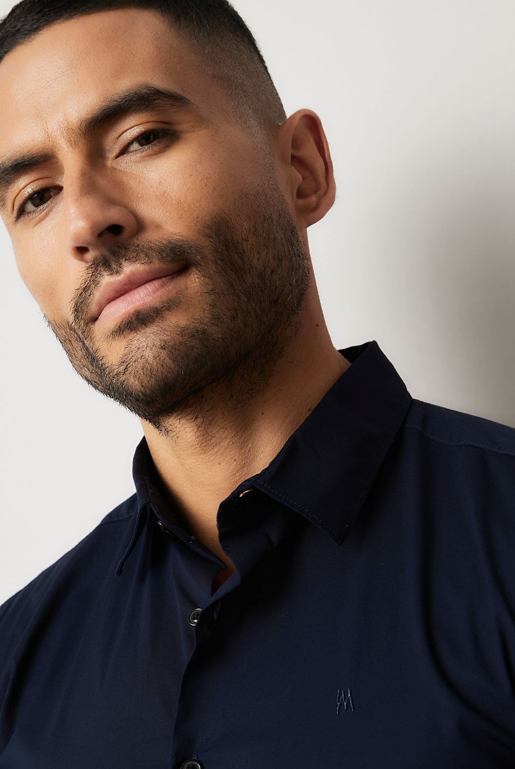 MOSSIMO - Camisa Casual Manga Larga Algodón Hombre Mossimo