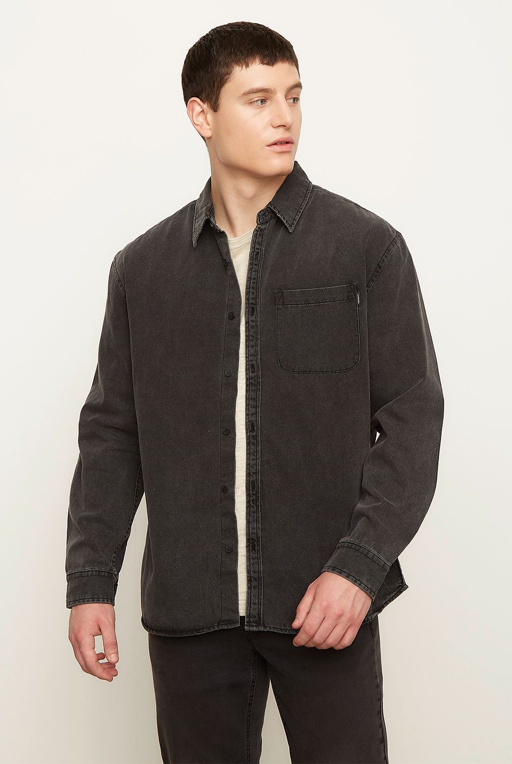AMERICANINO - Camisa Manga Larga Denim Hombre Americanino