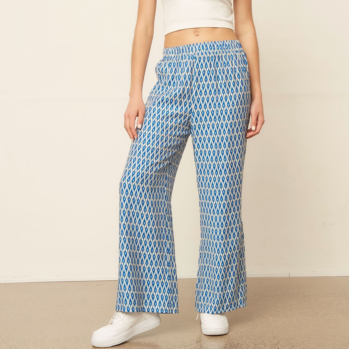 SYBILLA - Pantalón Palazzo Tiro Medio Mujer Sybilla