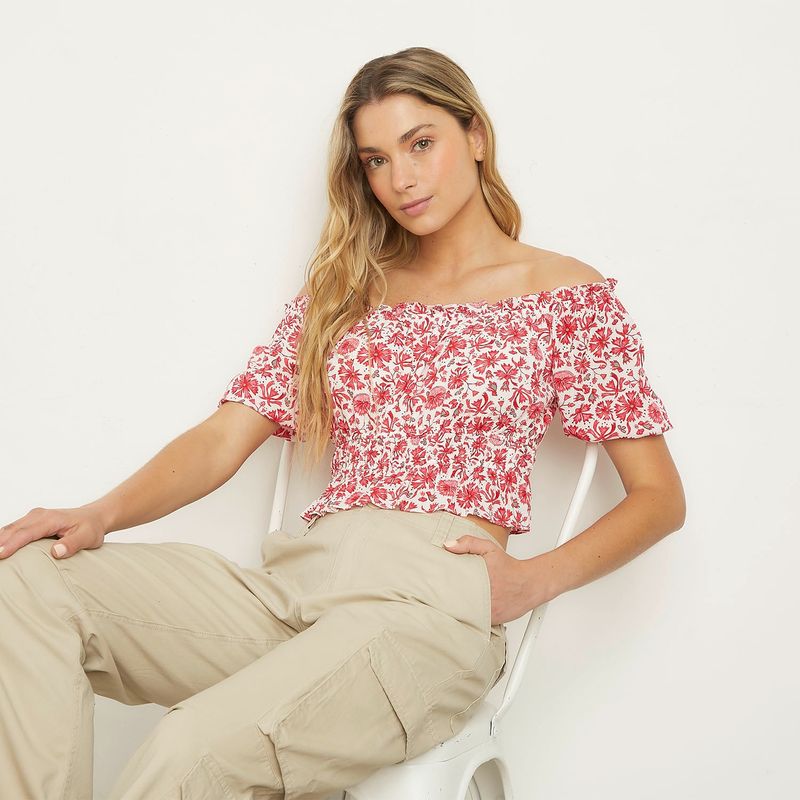 SYBILLA - Blusa Manga Corta Mujer Sybilla