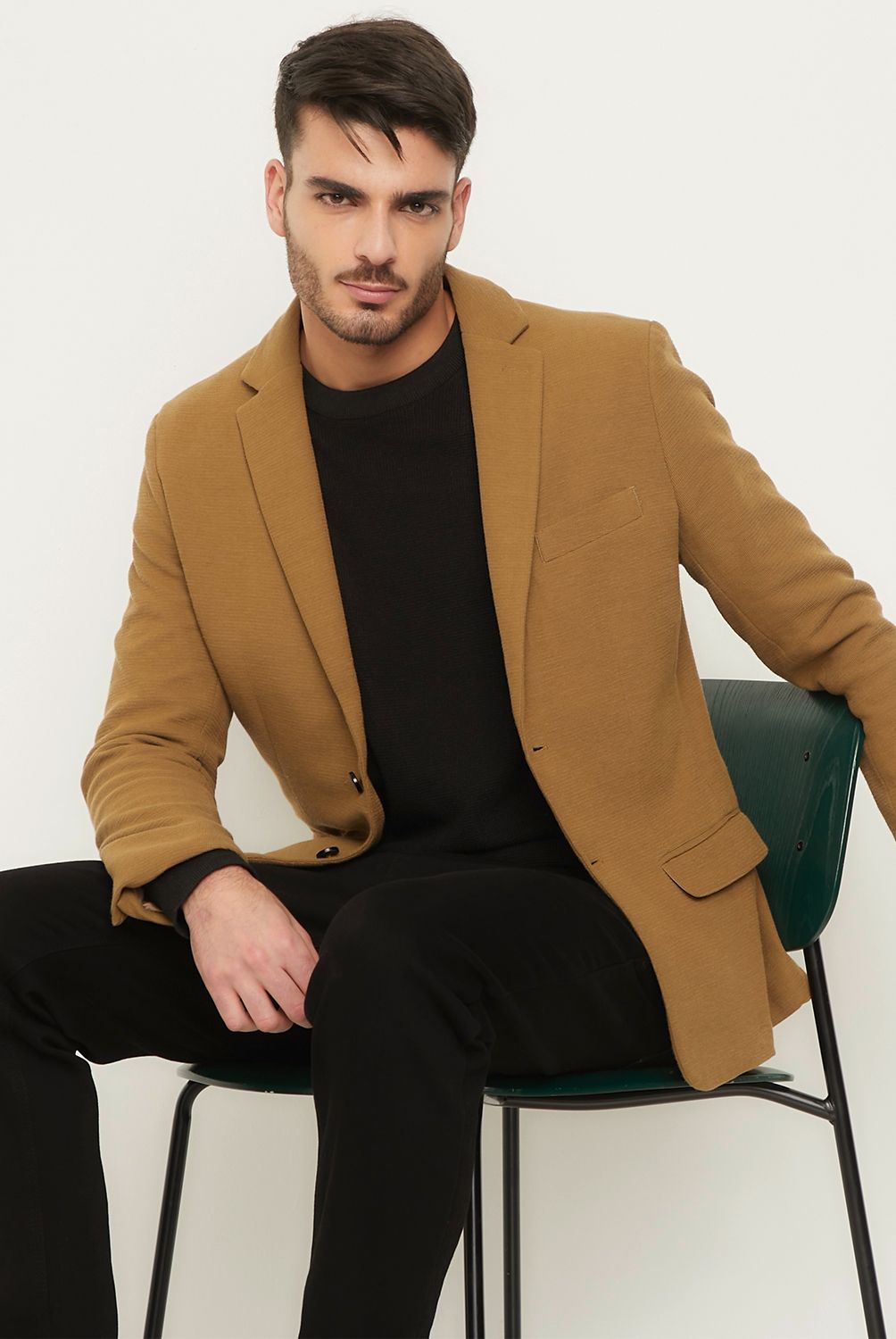 BASEMENT - Blazer Algodón Slim Fit Hombre Basement