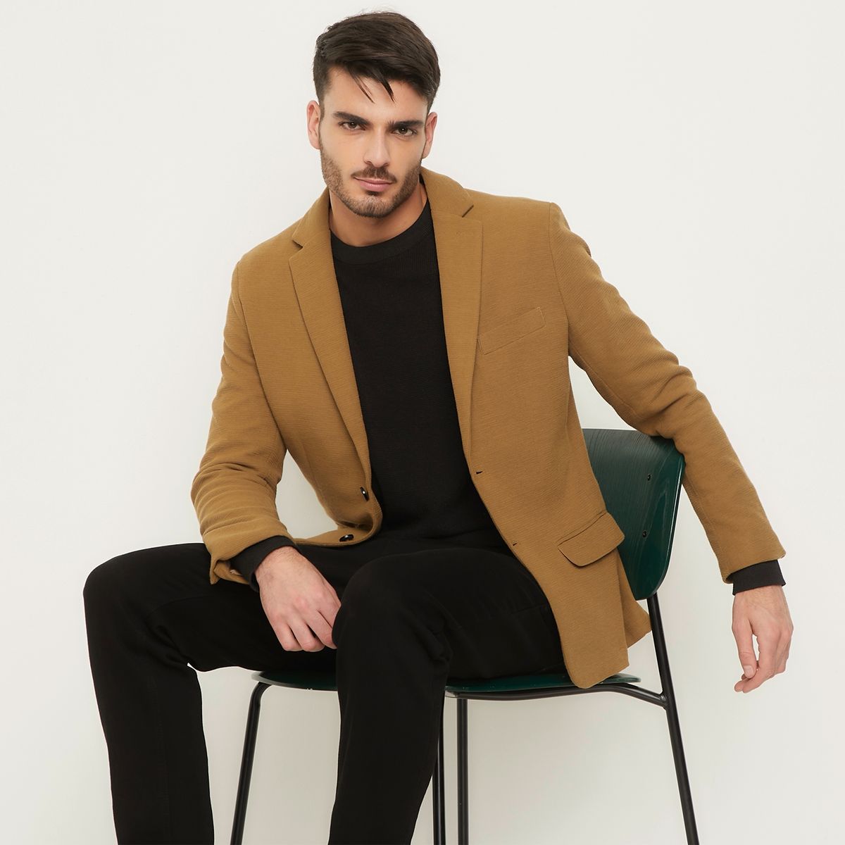 BASEMENT - Blazer Algodón Slim Fit Hombre Basement