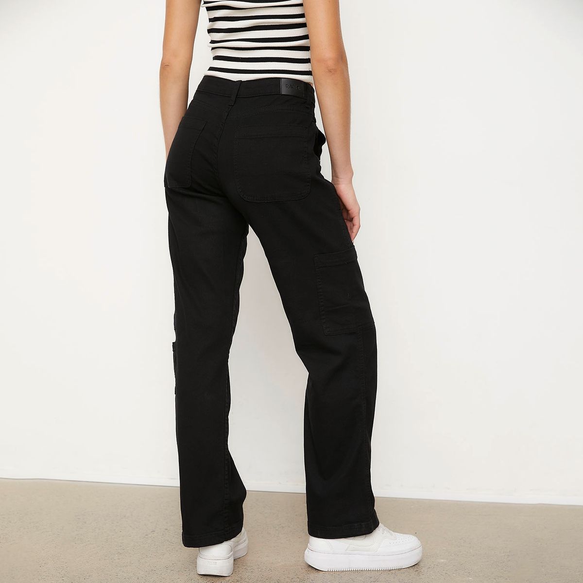 SYBILLA - Pantalón Cargo Tiro Medio Mujer Sybilla