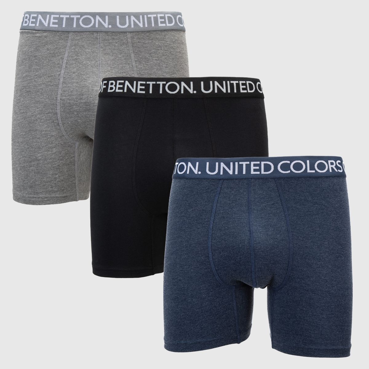 BENETTON - Pack De 3 Boxers Algodón Hombre Benetton