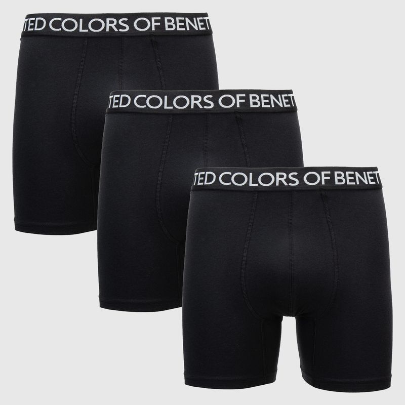 BENETTON - Pack De 3 Boxers Algodón Hombre Benetton