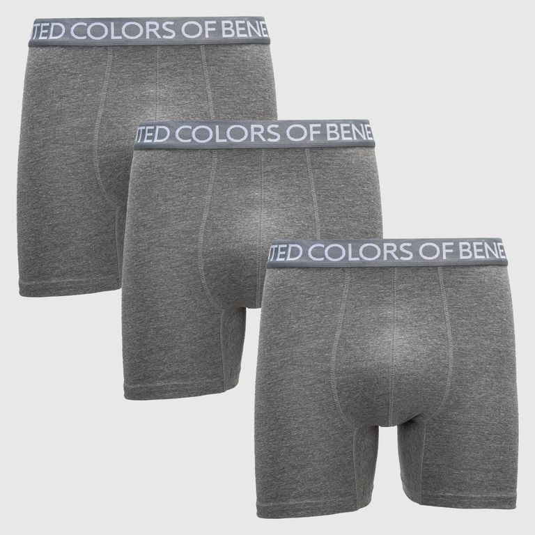 BENETTON Pack De 3 Boxers Algodón Hombre