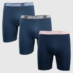 AMERICANINO - Pack De 3 Boxers Algodón Orgánico Hombre