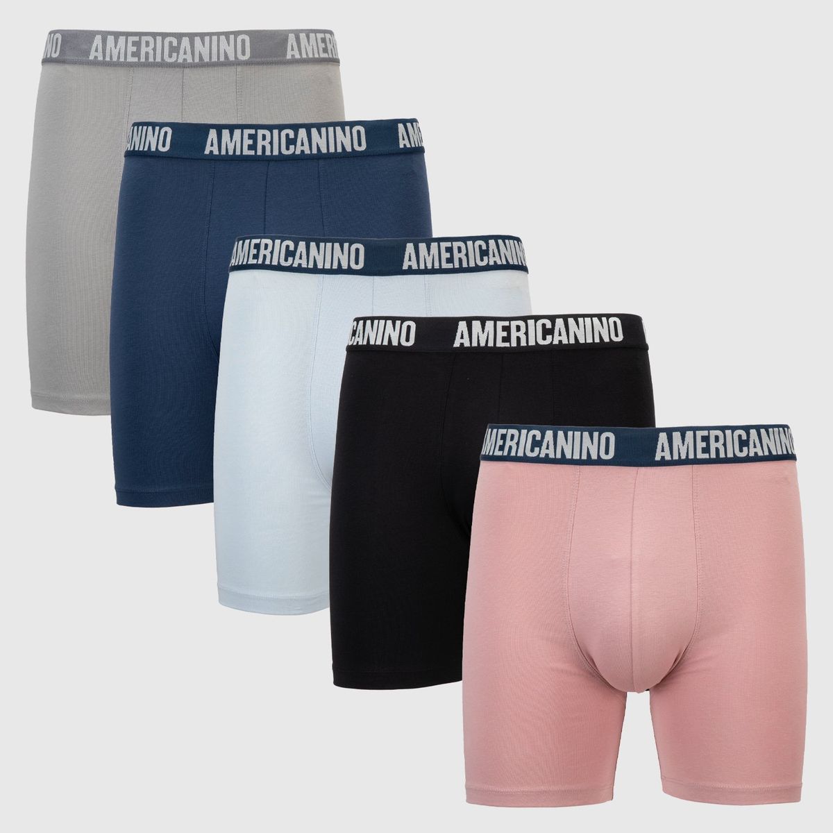 AMERICANINO - Pack de 5 Boxers Algodón Orgánico Hombre Americanino