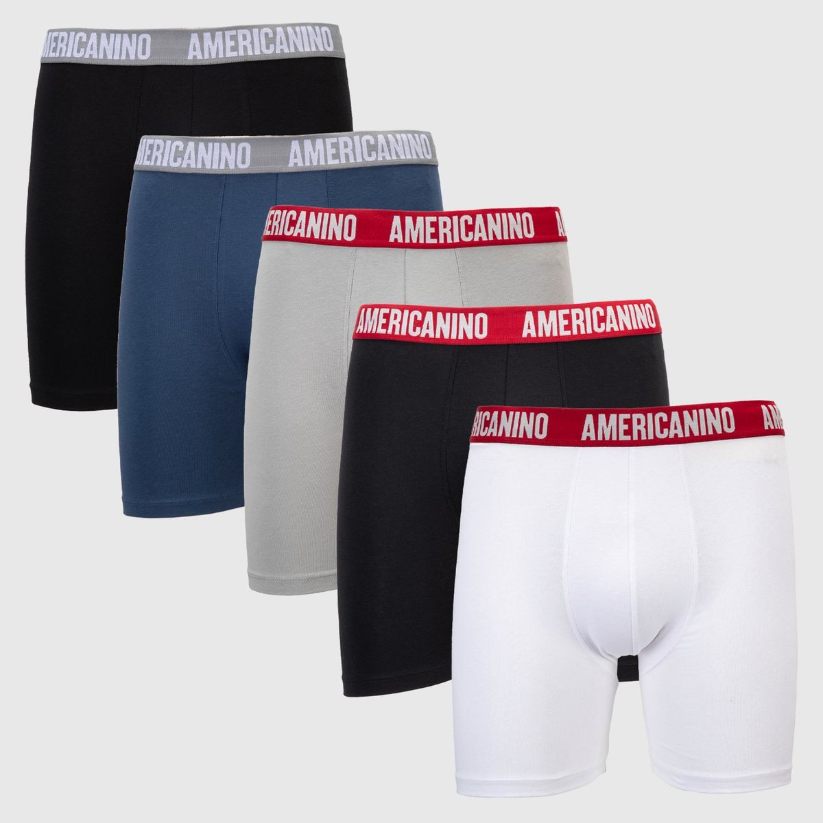 AMERICANINO - Pack de 5 Boxers Algodón Orgánico Hombre Americanino