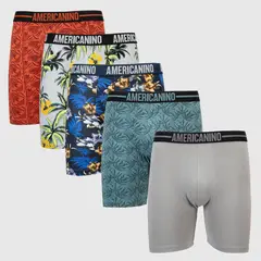 AMERICANINO - Pack De 5 Boxers Algodón Orgánico Hombre