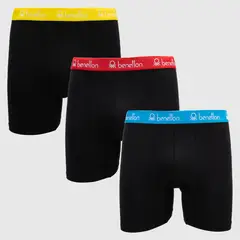 BENETTON - Pack De 3 Boxers Algodón Hombre