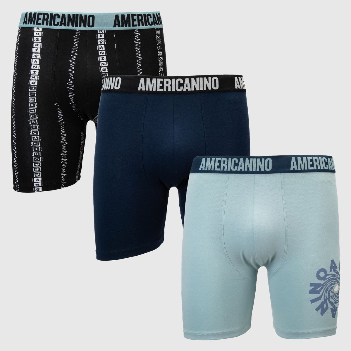 AMERICANINO - Pack 3 Boxers Americanino Algodón Orgánico Hombre